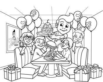 cafeteria coloring pages